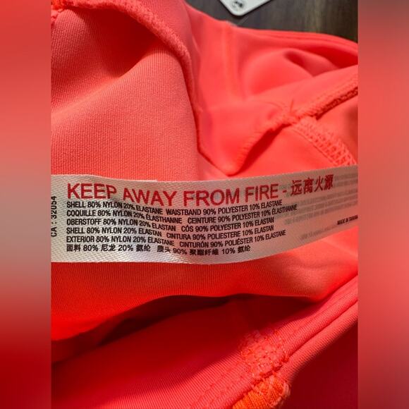 NWT Free People Movement Size Large Bright Coral Legging Size Pockets - Picture 4 of 7